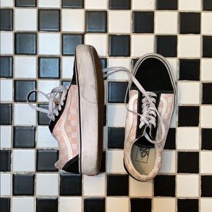 Vans platform checkered old skool Vans in size 8